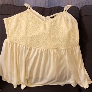 Torrid Yellow Babydoll Tank NWT Size 2